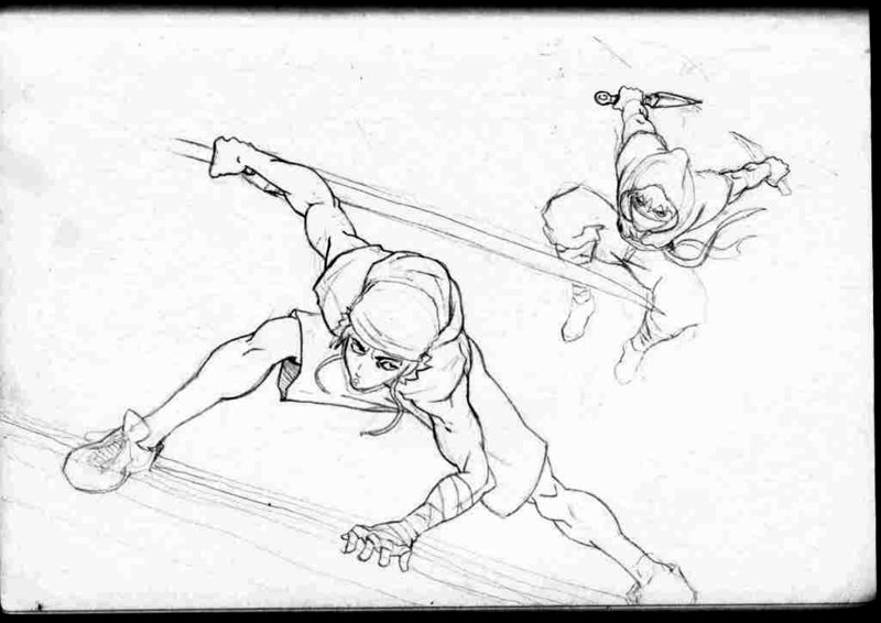 800x566 Random Action Sketch By Iroas