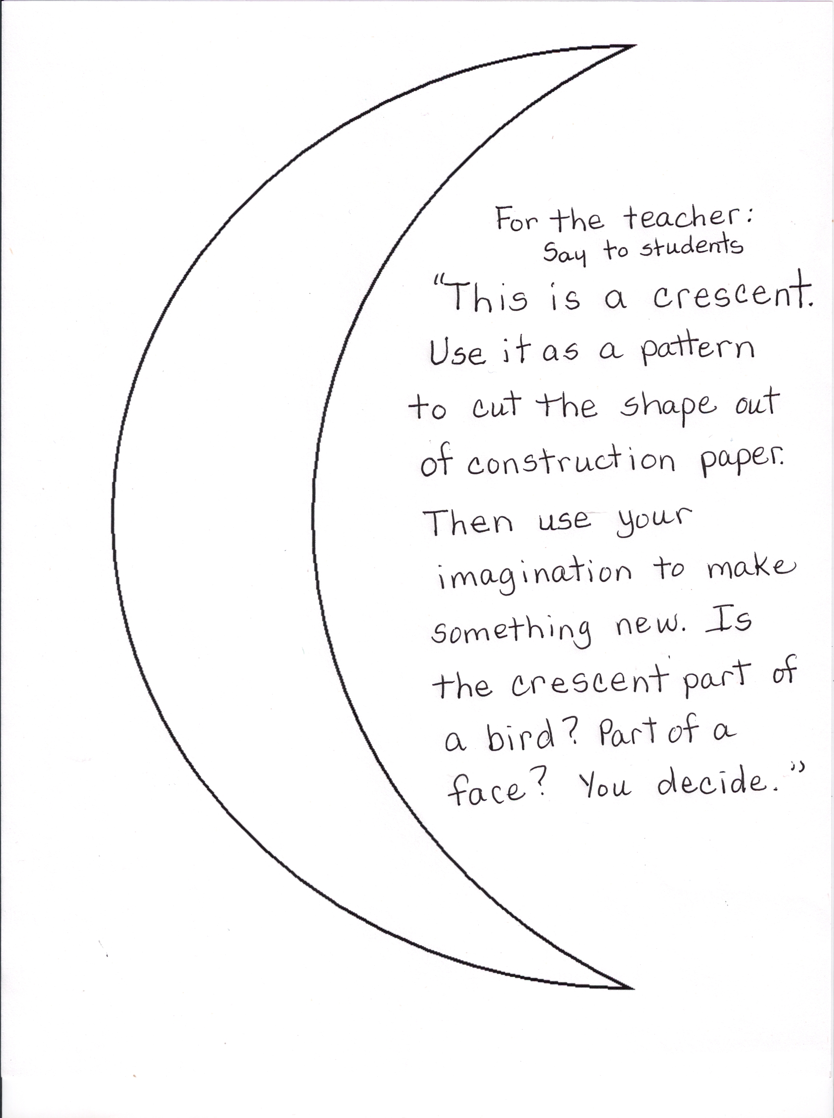 1700x2278 Preschool Activities Studying Shapes All About Crescents