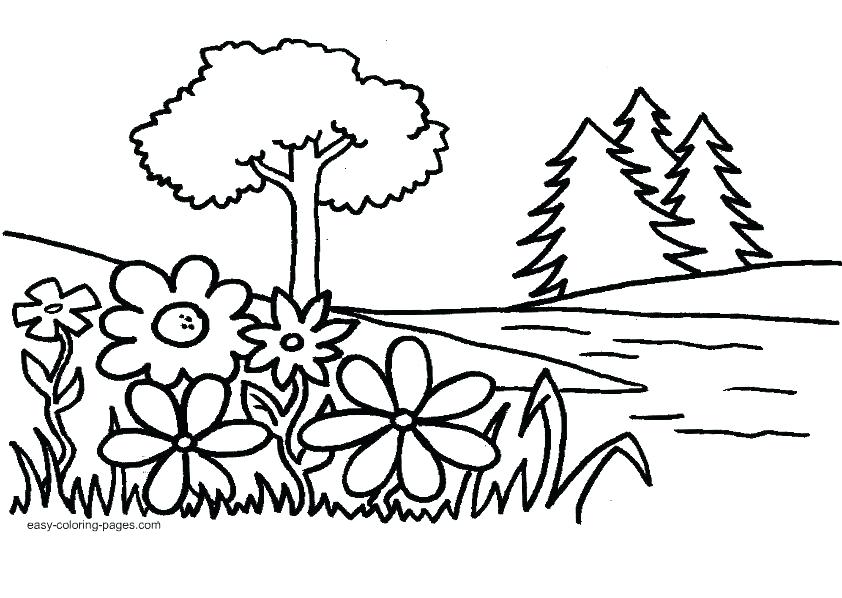 842x598 Garden Coloring Pages For Toddlers Coloring