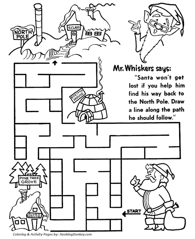 670x820 Christmas Activity Sheets For Kids Color Bros