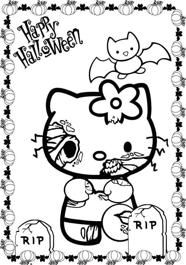 615x876 Cool Halloween Coloring Pages Full Size Of Drawing And Colouring
