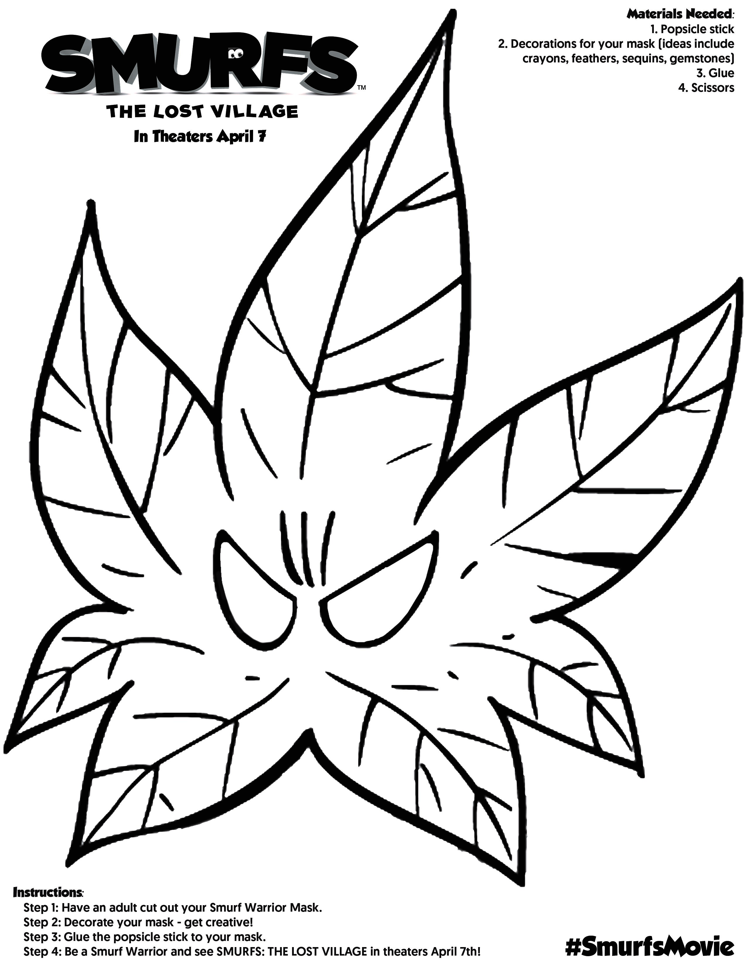 2550x3300 Free Smurfs The Lost Village Printable Activities