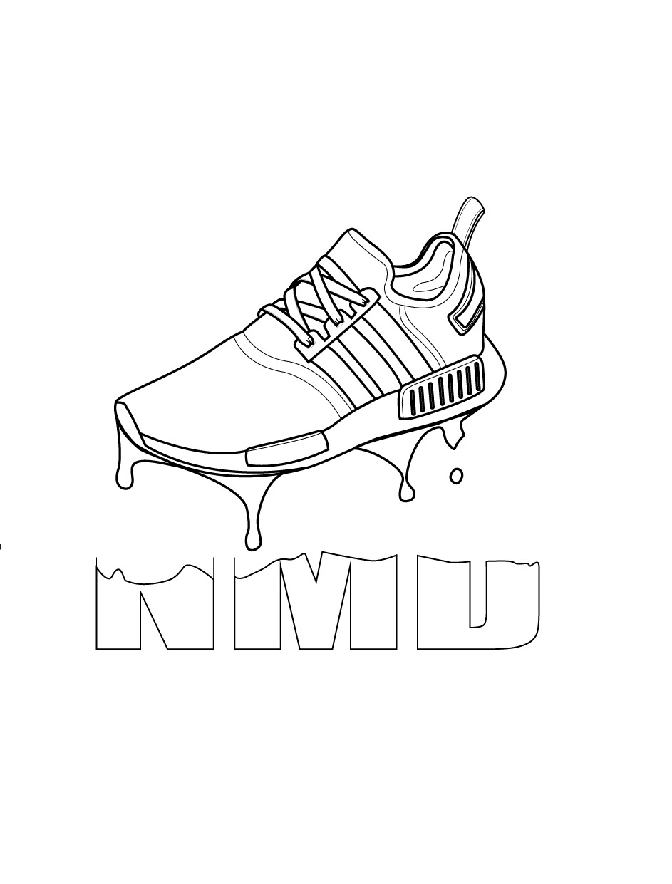 943x1241 Adidas Nmd Line Illustration.