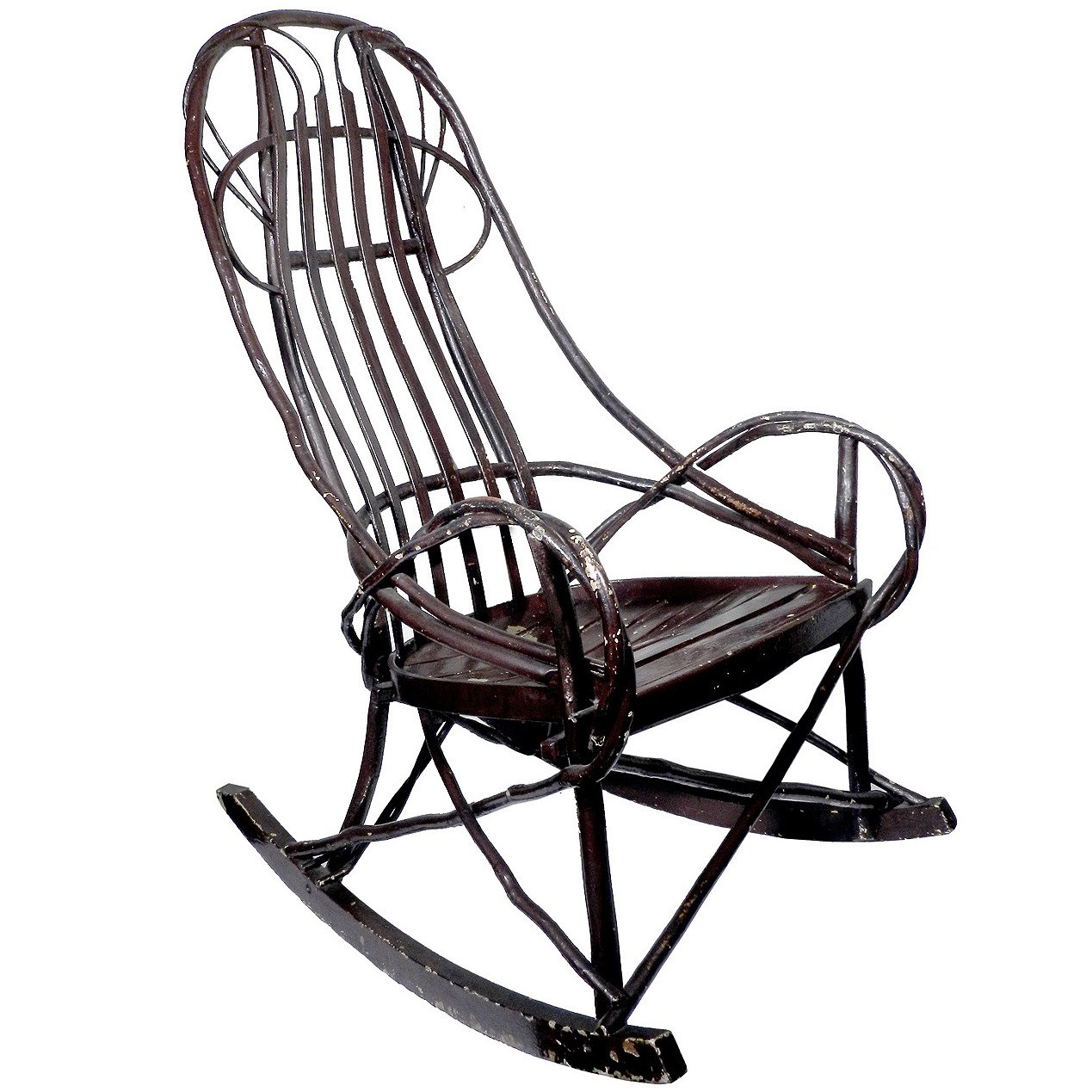 1269x1269 Classic 1910 Rustic Adirondack Bentwood Rocker