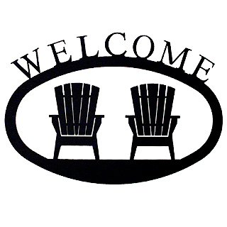 320x320 Adirondack Chairs Iron Welcome Sign From Modern Artisans