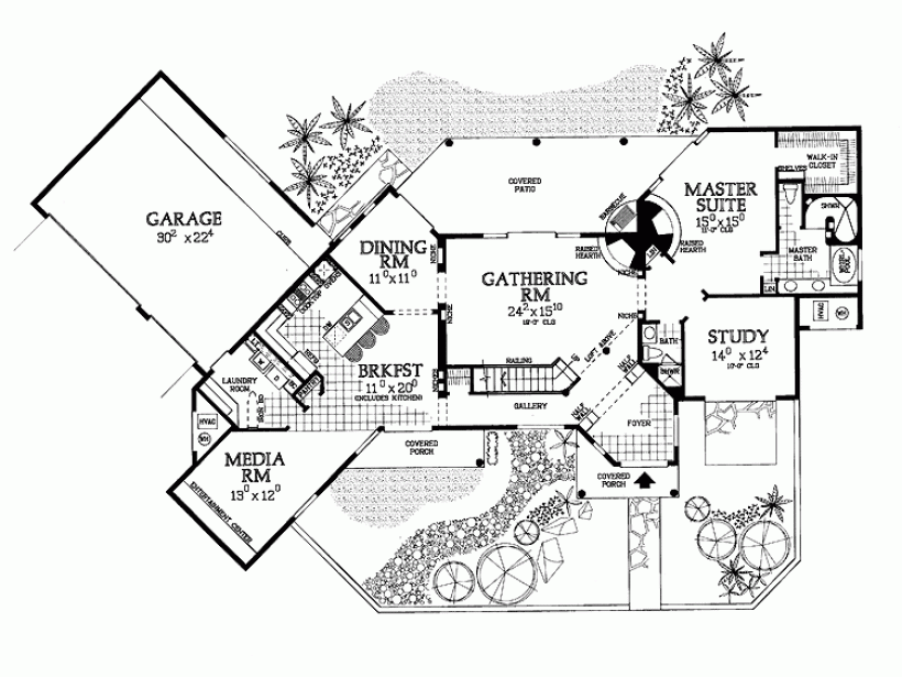 820x615 Eplans Adobe House Plan