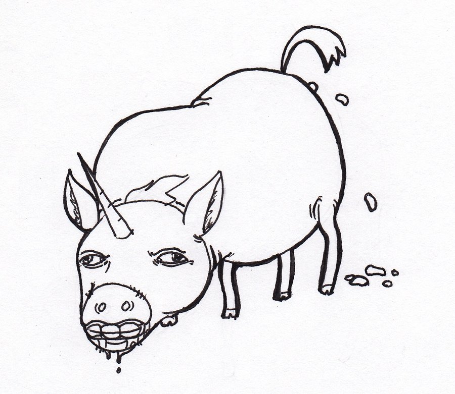 900x781 Adorable Unicorn By Iggyanddenryu