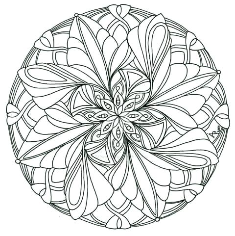 480x481 Best Advanced Mandala Coloring Pages Fee