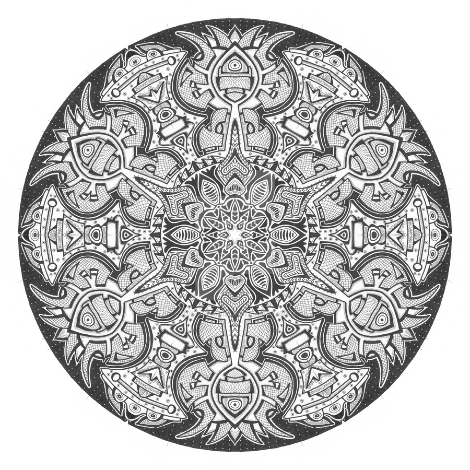 The best free Mandala drawing images. Download from 2003 free drawings ...