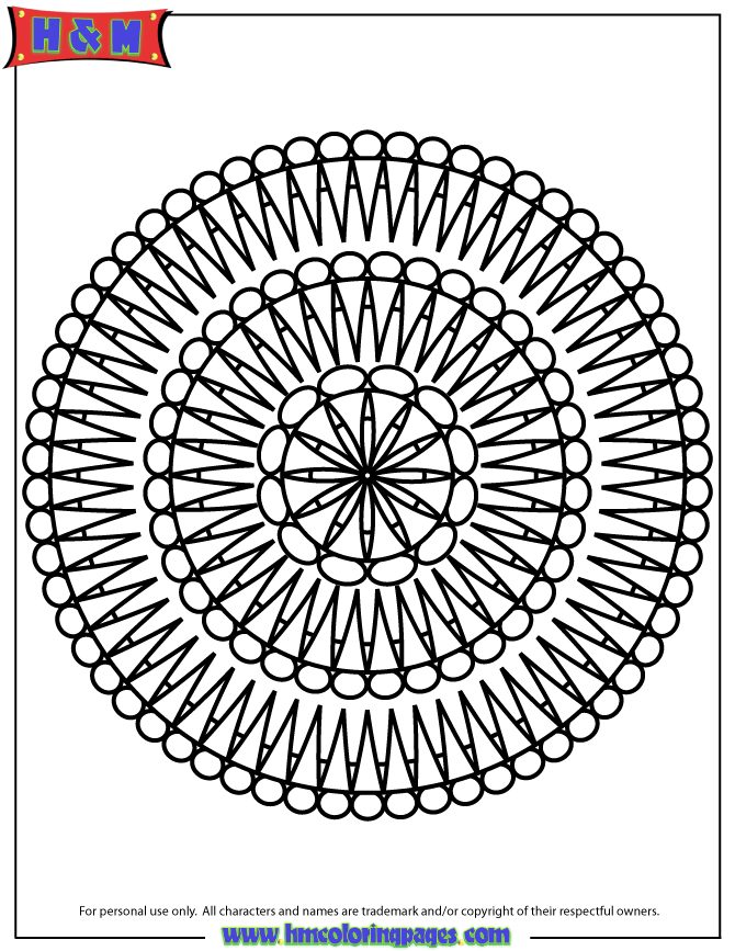670x867 Advanced Mandala 10 Coloring Page H Amp M Coloring Pages