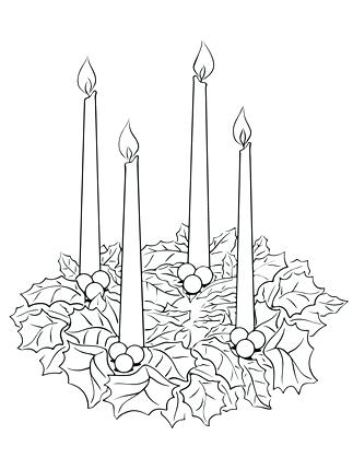 323x430 Advent Wreath Coloring Pages Click Advent Wreath Coloring Page