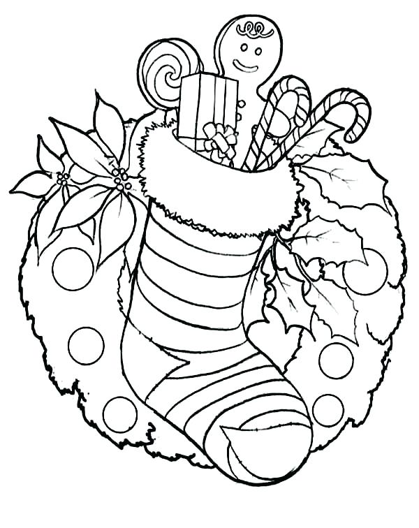 600x756 Christmas Wreath Coloring Page Wreath Coloring Pages To Print