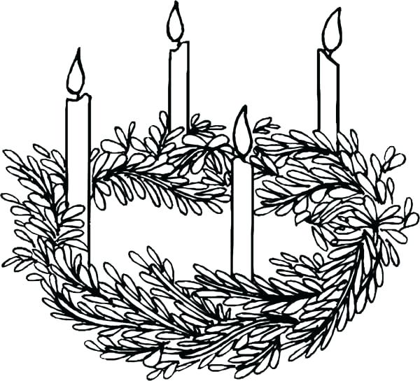 Advent Wreath Drawing at GetDrawings | Free download