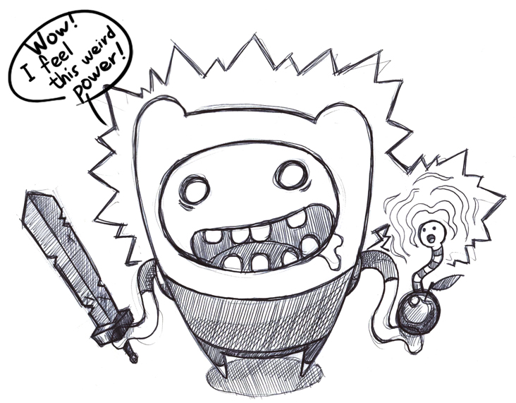 732x571 Cartoon Drawing Blog Adventure Time Finn The Weird Force