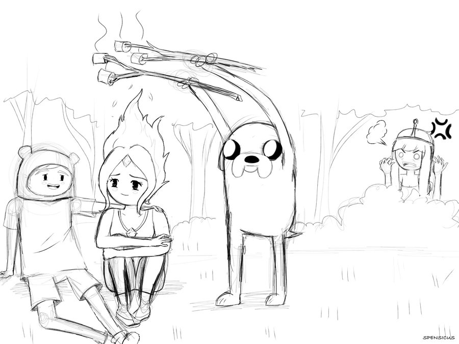 900x675 Lovin Time (Adventure Time) Sketch By Spencer Bowen