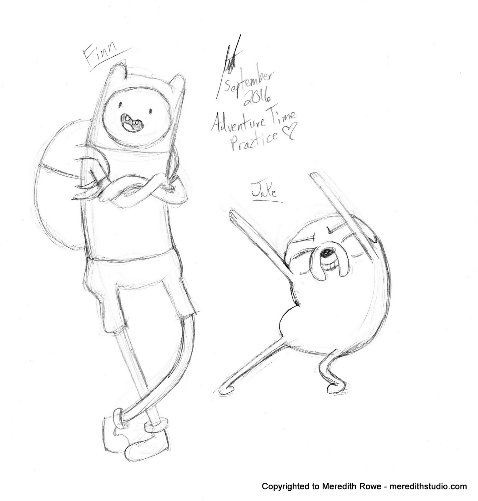 1529x1600 Meredith Studio Sketch Diary Adventure Time Fanart