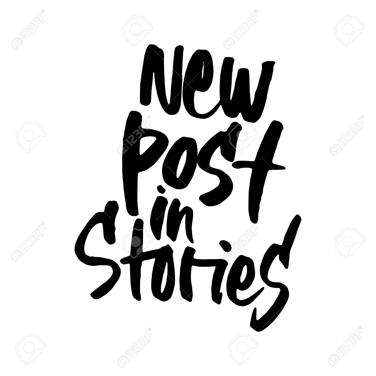 1300x1300 Hand Drawn Phrase New Pot In Stories. Lettering Design