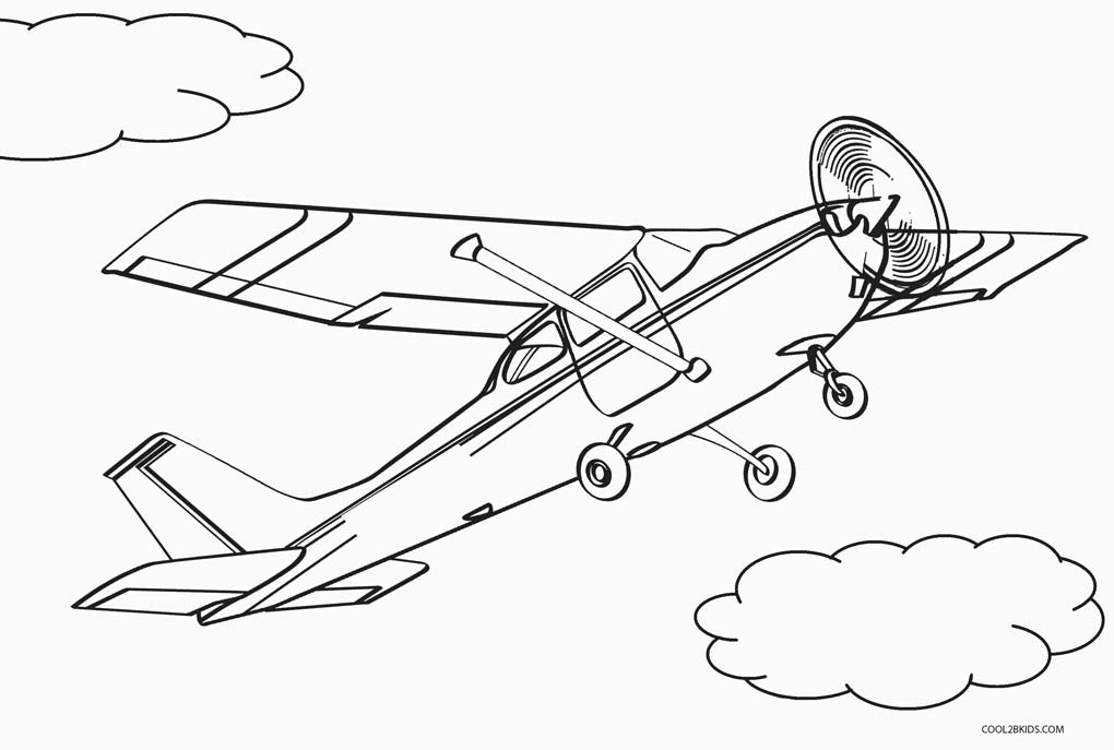 1020x687 Free Printable Airplane Coloring Pages For Kids Cool2bkids