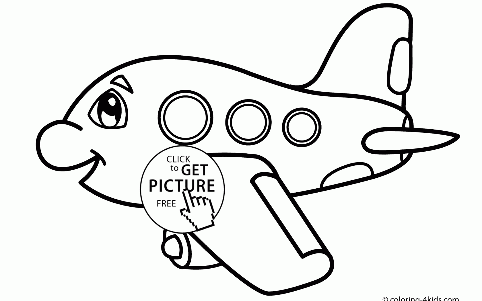 1680x1050 Top Transportations Airplane Coloring Pages For Kids Free