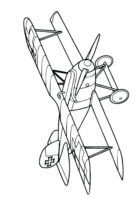 595x842 Airplane Coloring Pages To Print Top Airplane Coloring Pages Your