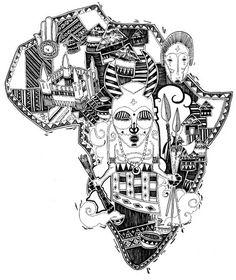 236x280 Free Coloring Page Coloring Adult Africa Abstract Symbols. Drawing