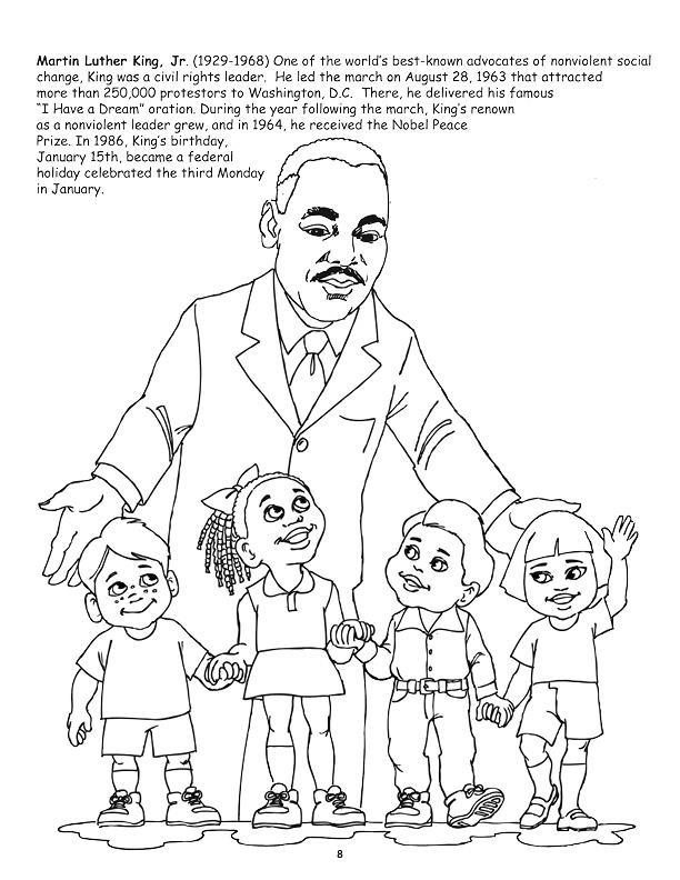 612x792 Coloring Books African American Leaders Power Panel