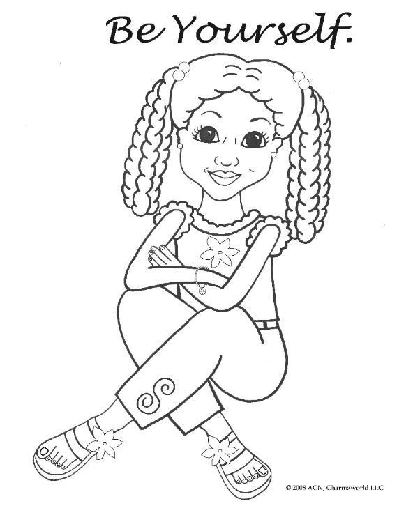 592x739 Coloring Pages For African American Girls