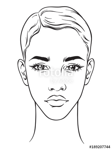 375x500 Beautiful African American Woman With Short Haircut Portrait