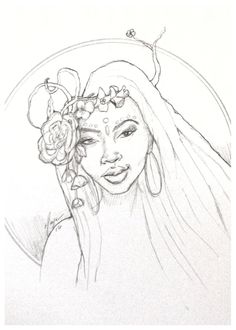 236x330 African American Art Girl Curly Haired Original By Gwenmeyerson