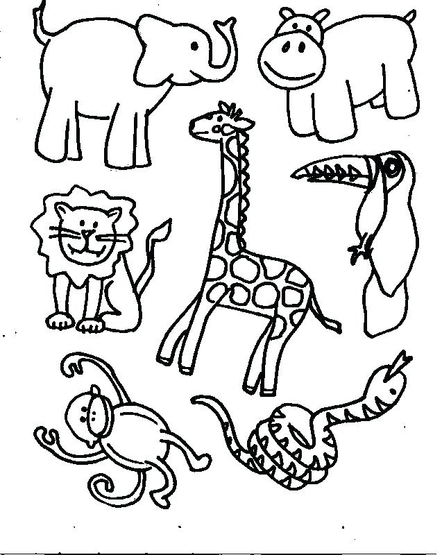 637x800 African Animal Coloring Pages