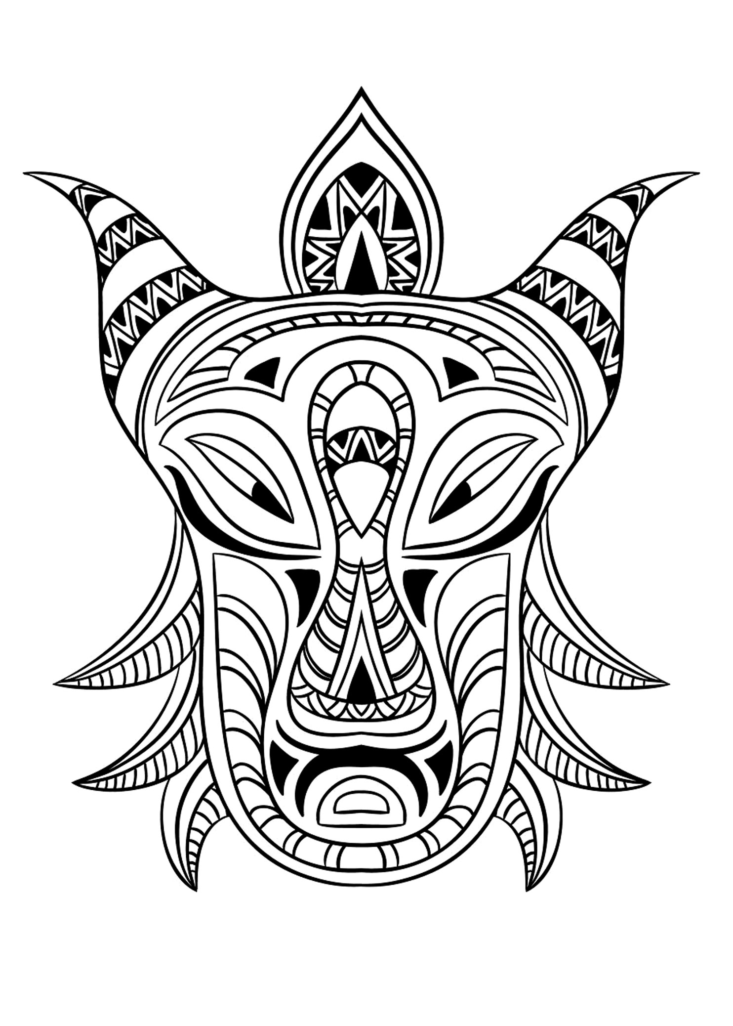 1484x2076 African Mask 3 Africa