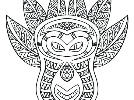 440x330 Amazing African Masks Coloring Pages Free Download Mask Page
