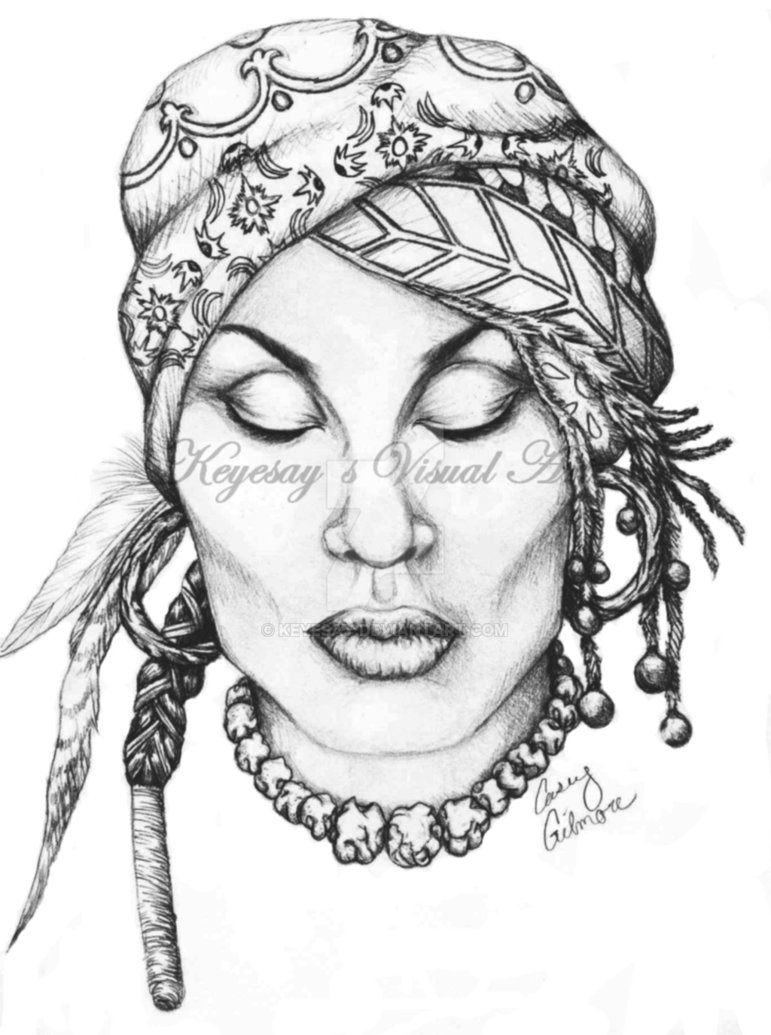 771x1035 Zeke African Woman Coloring Page By Keyesay