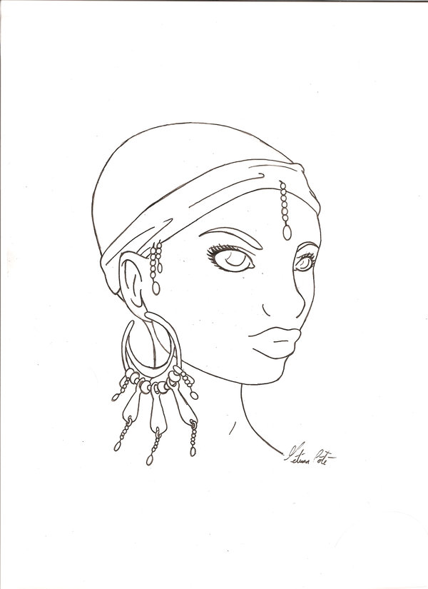 African Girl Drawing at GetDrawings | Free download