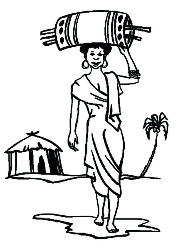 600x847 African Coloring Pages Free Printable African Animal Coloring