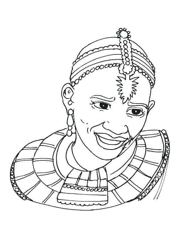 612x792 African Mask Coloring Pages Drawing Of Colouring Pages Page 3