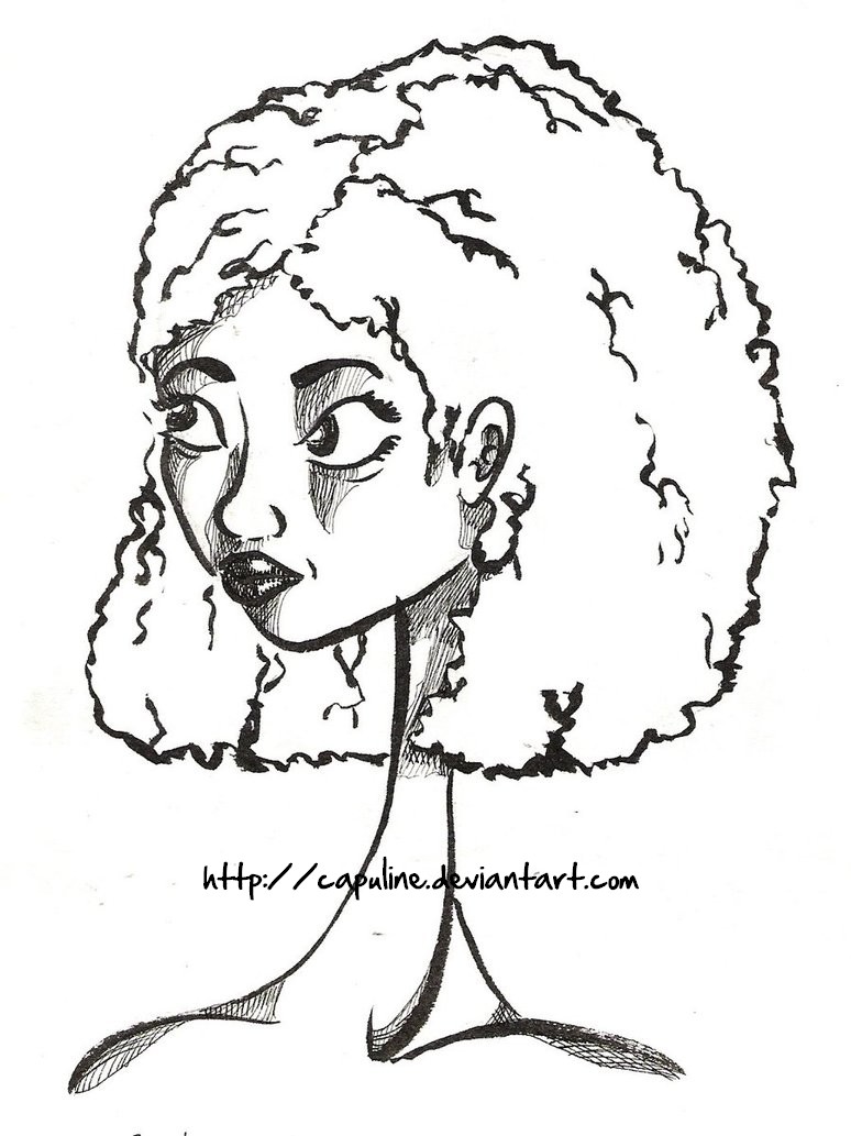 774x1033 African Girl By Capuline