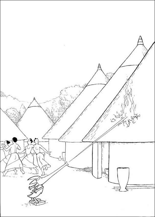 607x850 Village Drawing For Kids, Coloring Pages, Reading Amp Learning