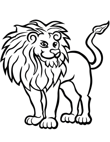 371x480 African Lion Coloring Page Free Printable Coloring Pages