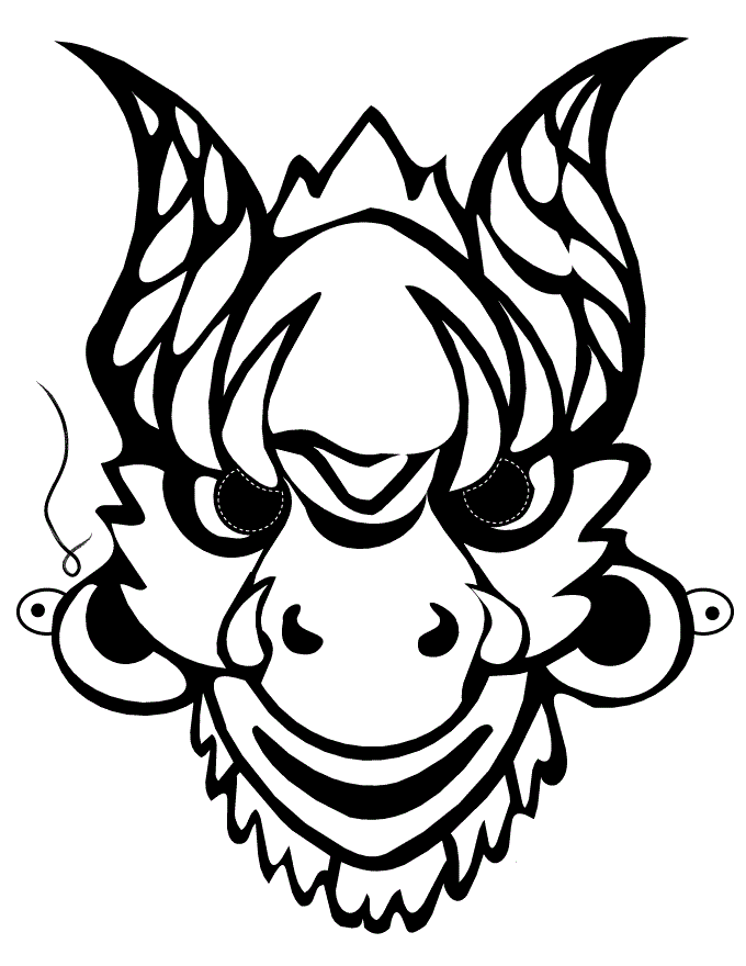 680x880 African Masks Coloring Pages