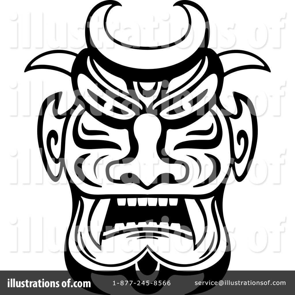 1024x1024 African Mask Clipart