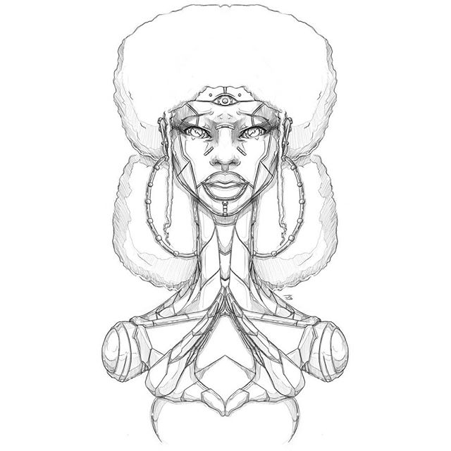 640x640 Afro Mecha Series