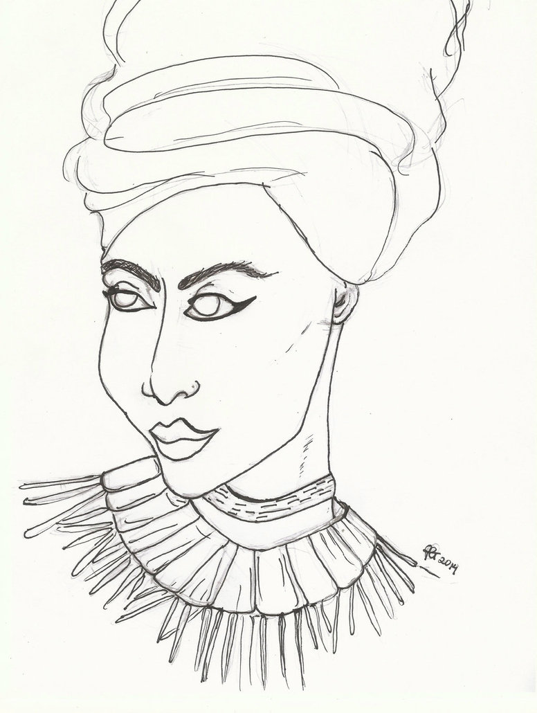 African Queen Drawing at GetDrawings | Free download