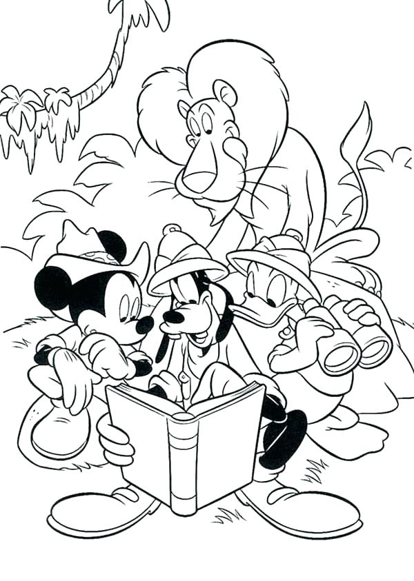 600x843 African Safari Coloring Sheets Animal Pages Page Jungle Pictures