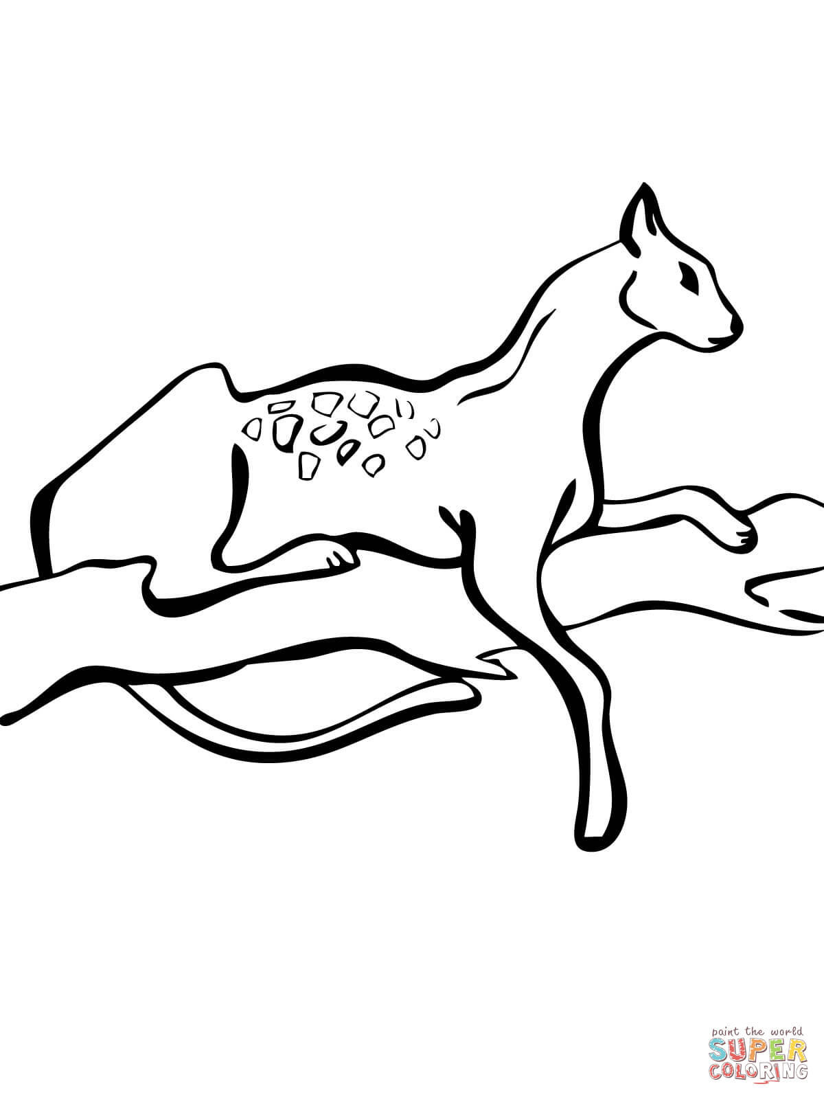 1200x1600 Serval African Wild Cat Coloring Page Free Printable Coloring Pages