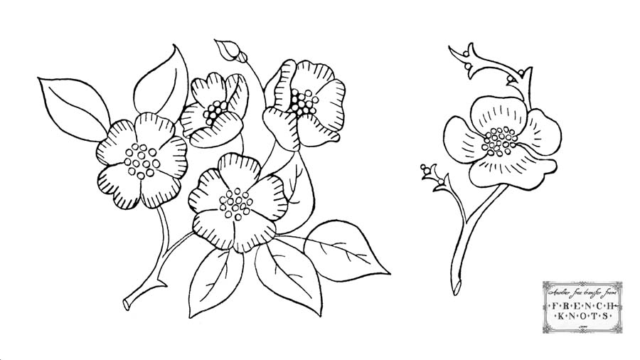 900x506 Free Vintage Wedding Bells And Violets Embroidery Transfer Patterns