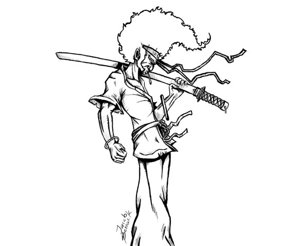 600x480 Afro Samurai By Honorhunt