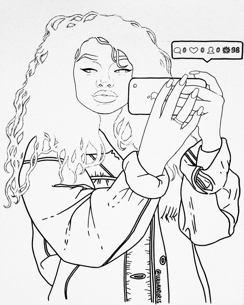 819x1024 The World's Best Photos Of Afro And Drawing