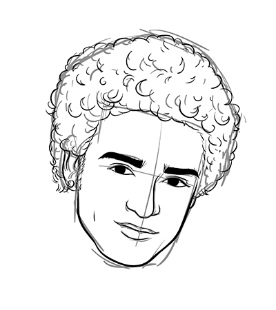 400x450 How Draw Afro