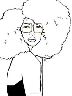 236x314 Afro Girl Par Nikisgroove Sur Etsy, Cartoon Black Girls